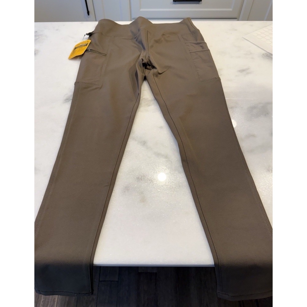 Carhartt Force Fitted Utility Leggings Womens M Tall Brown 103609 Rugged Flex